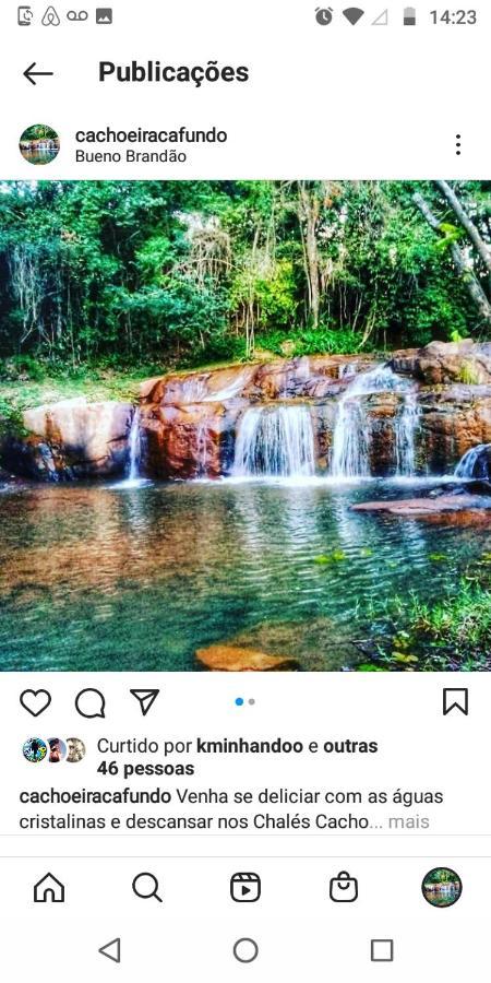 Chales Cachoeira Do Cafundo Буэну-Брандан Экстерьер фото